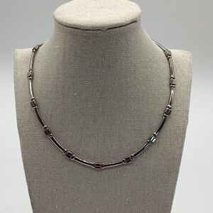 2153. Lia Sophia 16" Silver Necklace EUC